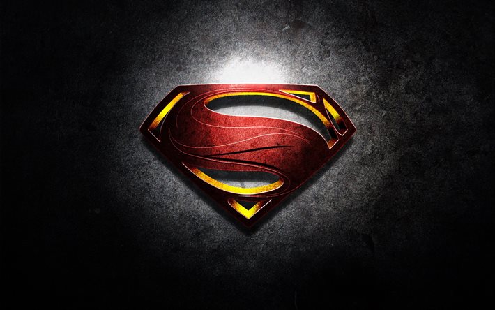 logo, superman, 3d