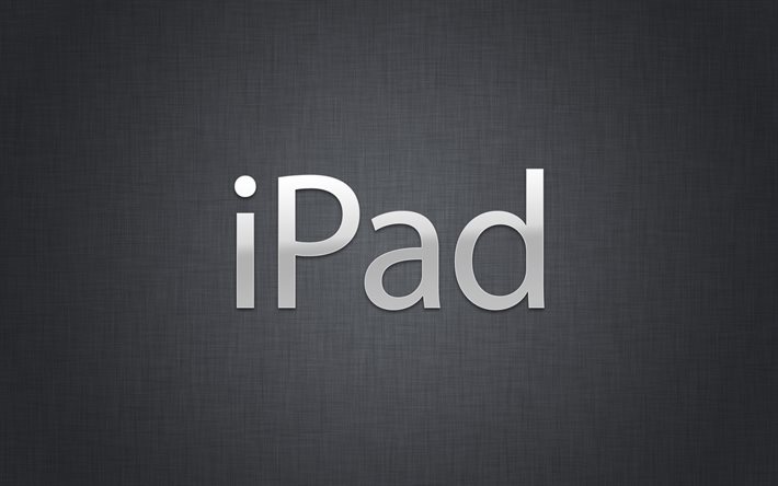 ipad, a inscrição, minimalismo