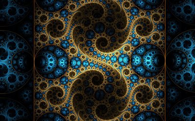 les fractales, de l'art, de création, de motifs