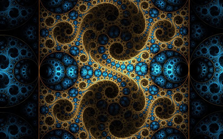 les fractales, de l'art, de création, de motifs