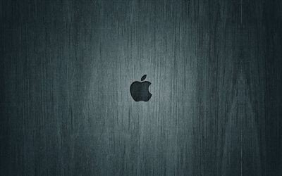 epl, fondo de madera, de apple, el logotipo de