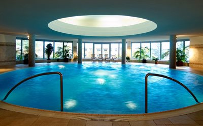 interior, design, pool, round