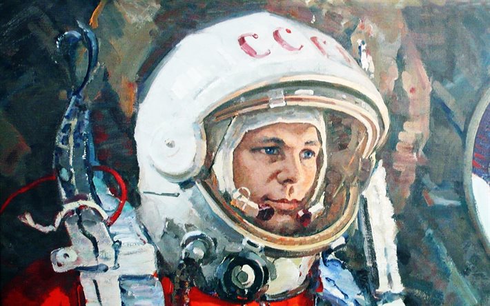 yuri gagarin, astronaut, figure