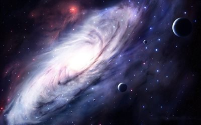 galáxia, espaço, constelação