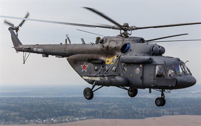 mi-8, helicóptero, a força aérea russa