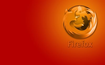 mozilla firefox, logo, arancione frc, browser
