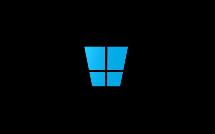 el minimalismo, el logotipo de windows 8