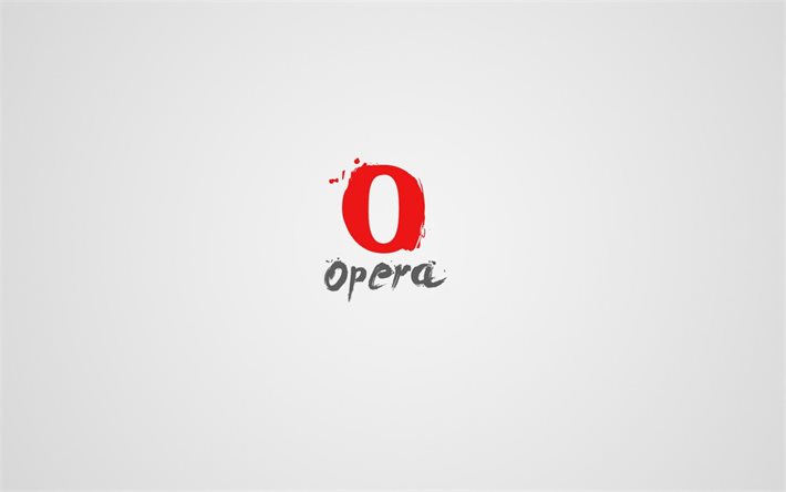 minimalism, logo, browser, opera