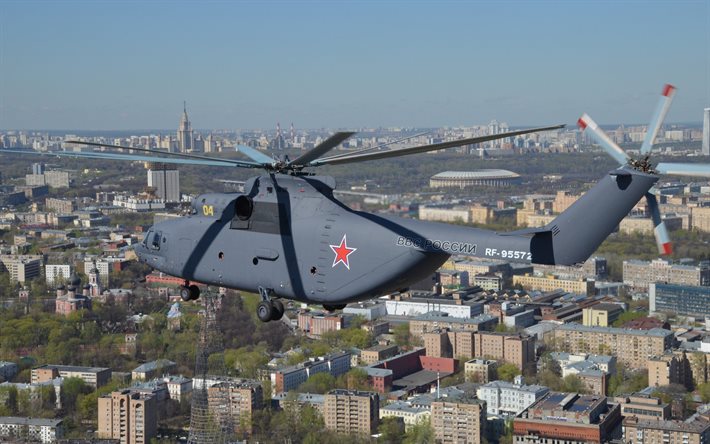 elicottero da trasporto, halo, mi-26, l'air force russa