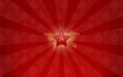 red star, the ussr, minimalism