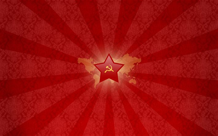 red star, the ussr, minimalism