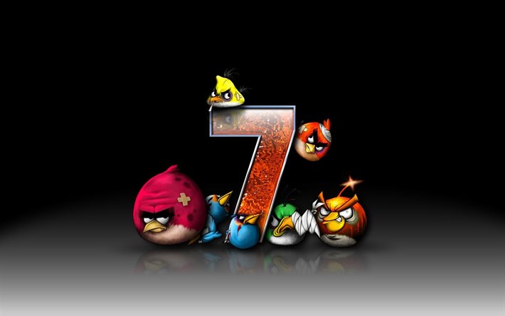Angry Birds, microsoft, se7en, protector, windows, Windows 7, siete
