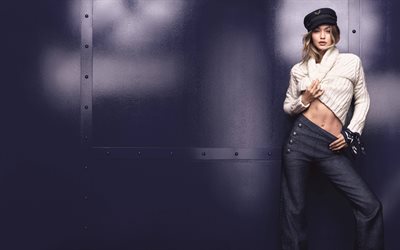 Gigi Hadid, 4k, top model, shooting fotografico, 2016, bionda, bellezza