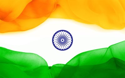 La bandiera dell'India, creativo, tricolore, bandiera Indiana