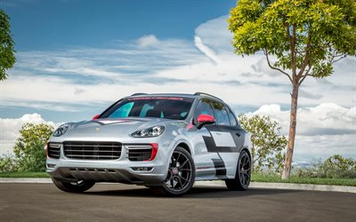 Porsche Cayenne GTS, Vorsteiner, tuning, V-FF-103, SUVs, 2016, silver Cayenne