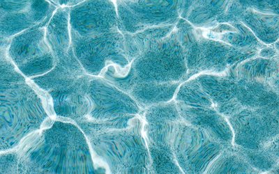 4k, texturas de agua, macro, fondos de agua azul, ondas texturas, patrones de agua ondulada, texturas naturales, fondo con agua