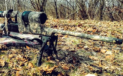 Remington 783, rifles, carbines, sniper scope, autumn, rifled weapons, camouflage, Remington Arms