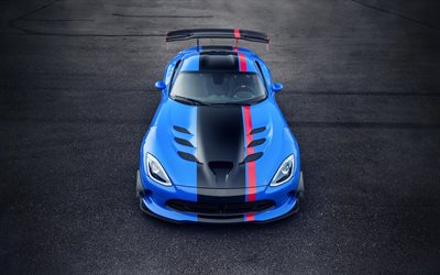 Dodge Viper tuning, supercar, 2016 auto, blu Viper Dodge