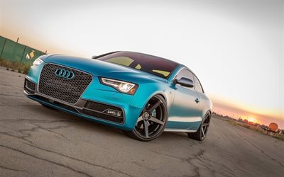 Audi S5, 2016, Vorsteiner, tuning, V-FF-104, supercar, blu audi