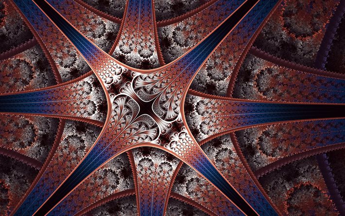 fractal arte, la abstracción, patrones de