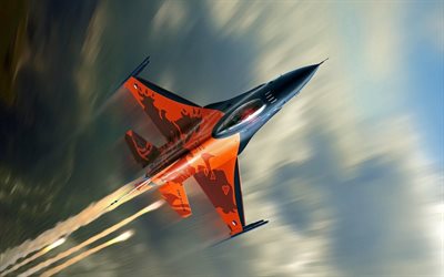general dynamics, kämpfer, f-16, fighting falcon