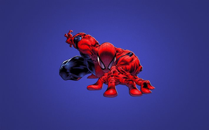 spider-man, supereroi, uomo ragno, minimalism