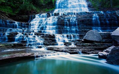 알비온 falls, 캐나다, 해밀턴, 온타리오, vodopad 알비온