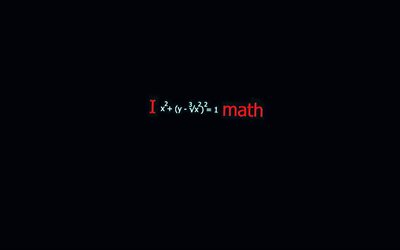 la matematica, la formula, il minimalismo