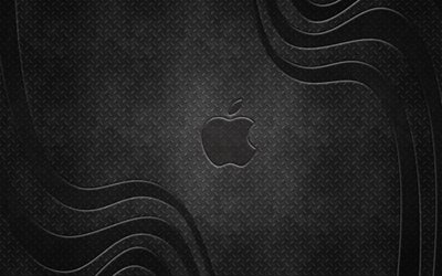 maçã, epl, placa de metal, logotipo