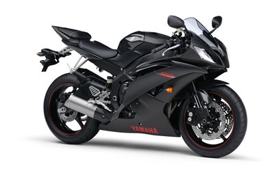 yamaha, color negro, de la motocicleta