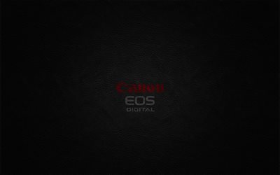 logotipo de canán, eos, el fondo oscuro, canon, eos digital, el minimalismo