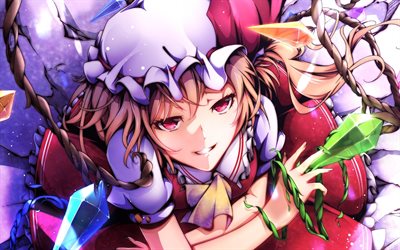 characters, anime, flandre scarlet, touhou project