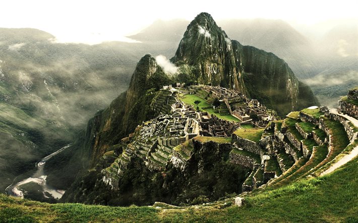 peru, inkojen kaupunki, vuori machu picchu, tie