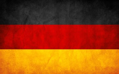 germania, bandiera della germania, grunge, bandiera germania