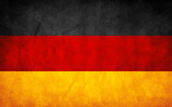 germania, bandiera della germania, grunge, bandiera germania
