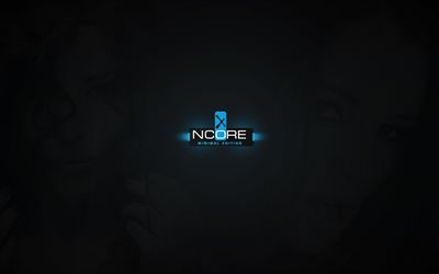 ncore edition, logo, musta tausta