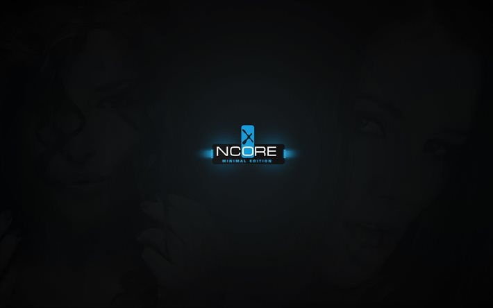 ncore edition, logo, musta tausta