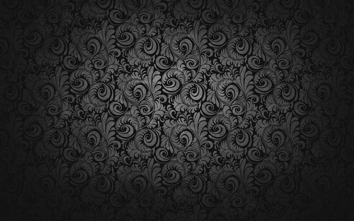 texture, ornaments, patterns, black background
