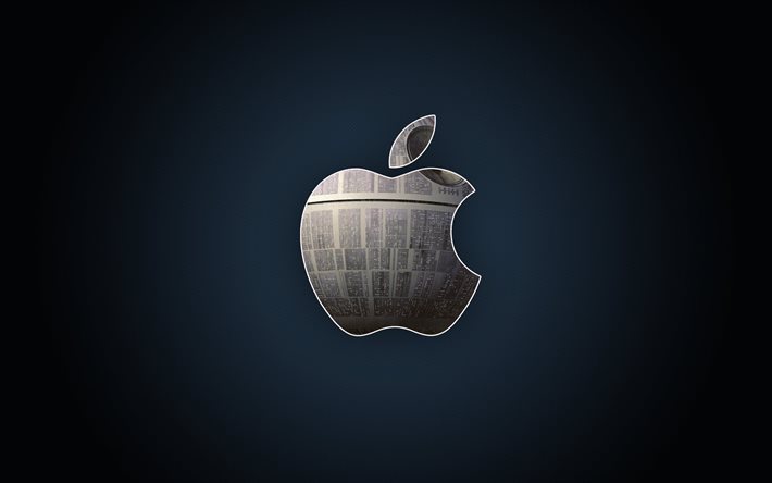 maçã, criativo, logotipo