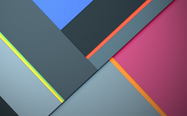 android, abstraction, lollipop, geometric shapes, corners