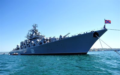 nave da guerra, mosca, missili cruiser, marina russa