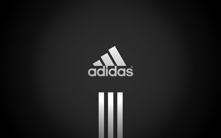 Herunterladen hintergrundbild logo, hintergrund grau, adidas für desktop  kostenlos. Hintergrundbilder für ihren desktop kostenlos