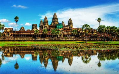 angkor wat, il complesso del tempio, cambogia