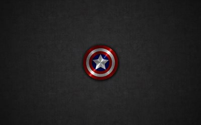 logo, kuvake, kapteeni amerikka