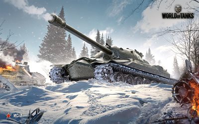 winter, the is-7, tank, world of tanks