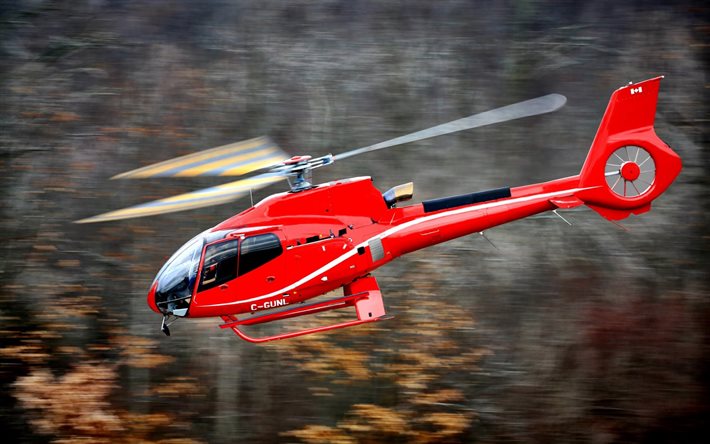 eurocopter hubschrauber, ec130, flug