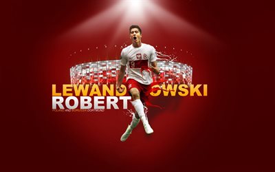 robert lewandowski, fan art, player, team poland