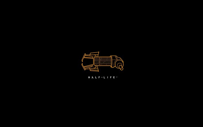 half-life 2, minimalism, logo