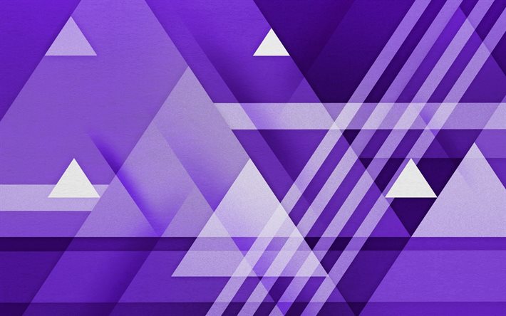 ライン, 紫色の背景, 三角形, 抽象化