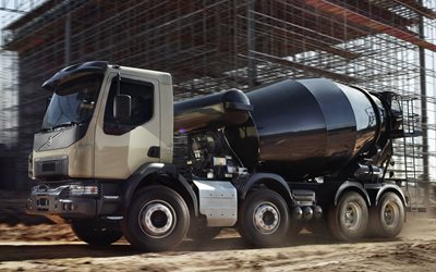 mixer, costruzione, 2015, volvo, 8x4, volvo trucks